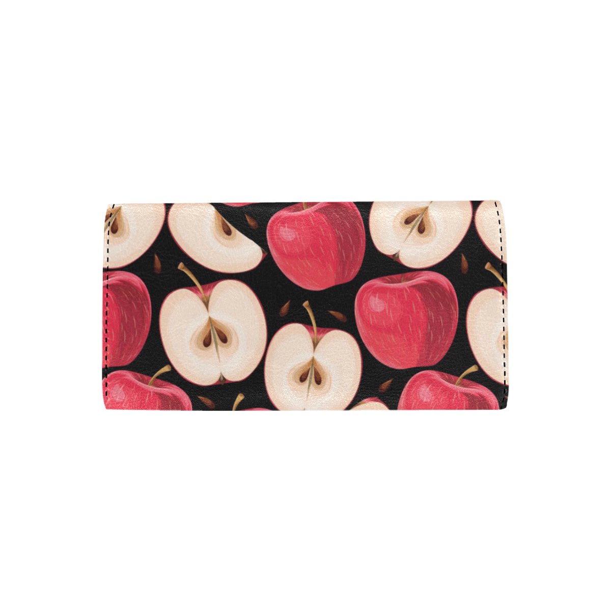 Apple Pattern Print Design AP02 Women's Trifold Wallet