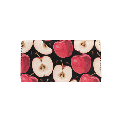 Apple Pattern Print Design AP02 Women's Trifold Wallet