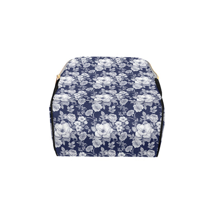 Floral Infrared Pattern Diaper Bag Backpack
