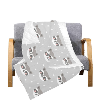Raccoon Pattern Print Design A04 Premium Quilt
