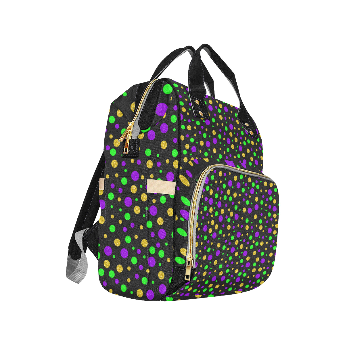 Mardi Gras Pattern Print Design 07 Diaper Bag Backpack