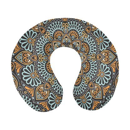 Mandala Pattern Print Design 05 U-Shaped Travel Neck Pillow