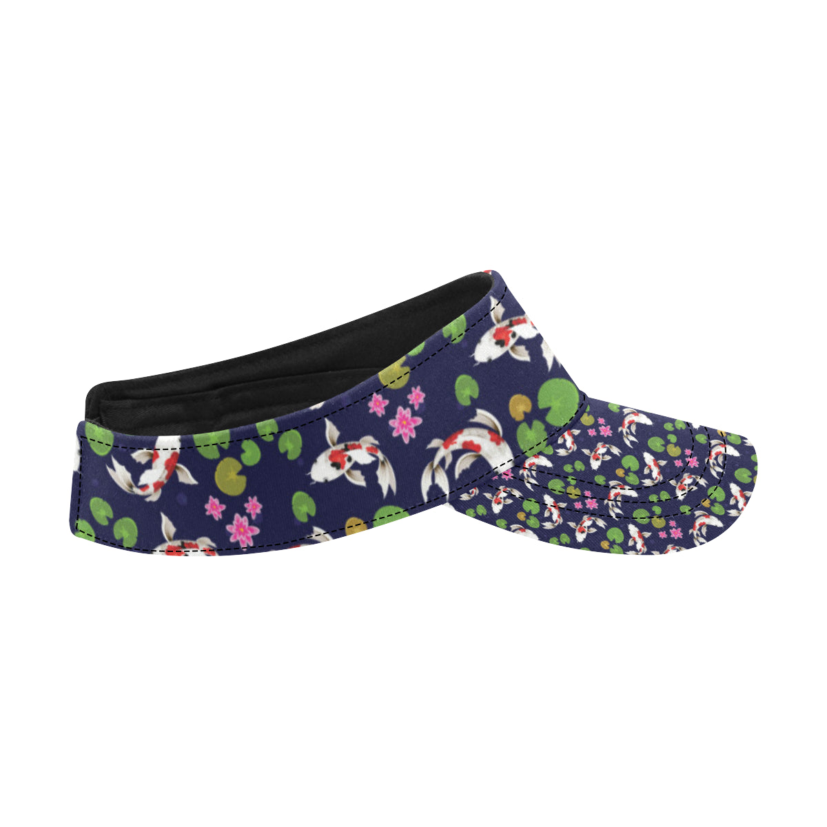 Koi Carp Pattern Design Themed Print Unisex Sun Visor