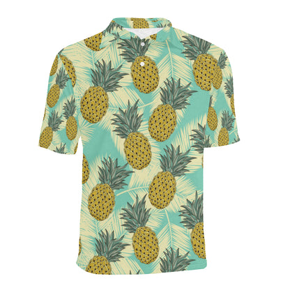 Pineapple Pattern Print Design PP03 Men Polo Shirt
