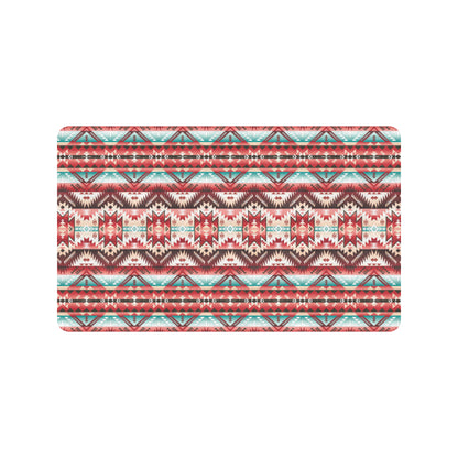 Aztec Western Style Print Pattern Rubber Doormat