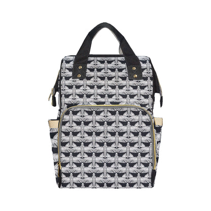 Flying Fish Pattern Print Design 03 Diaper Bag Backpack