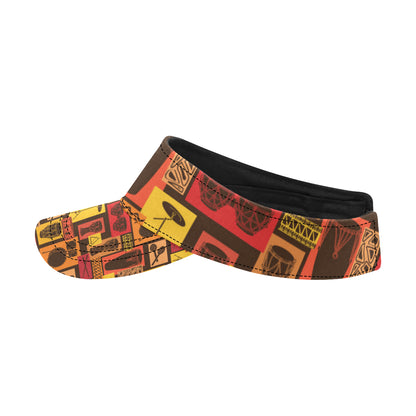 Percussion Pattern Print Design 02 Unisex Sun Visor