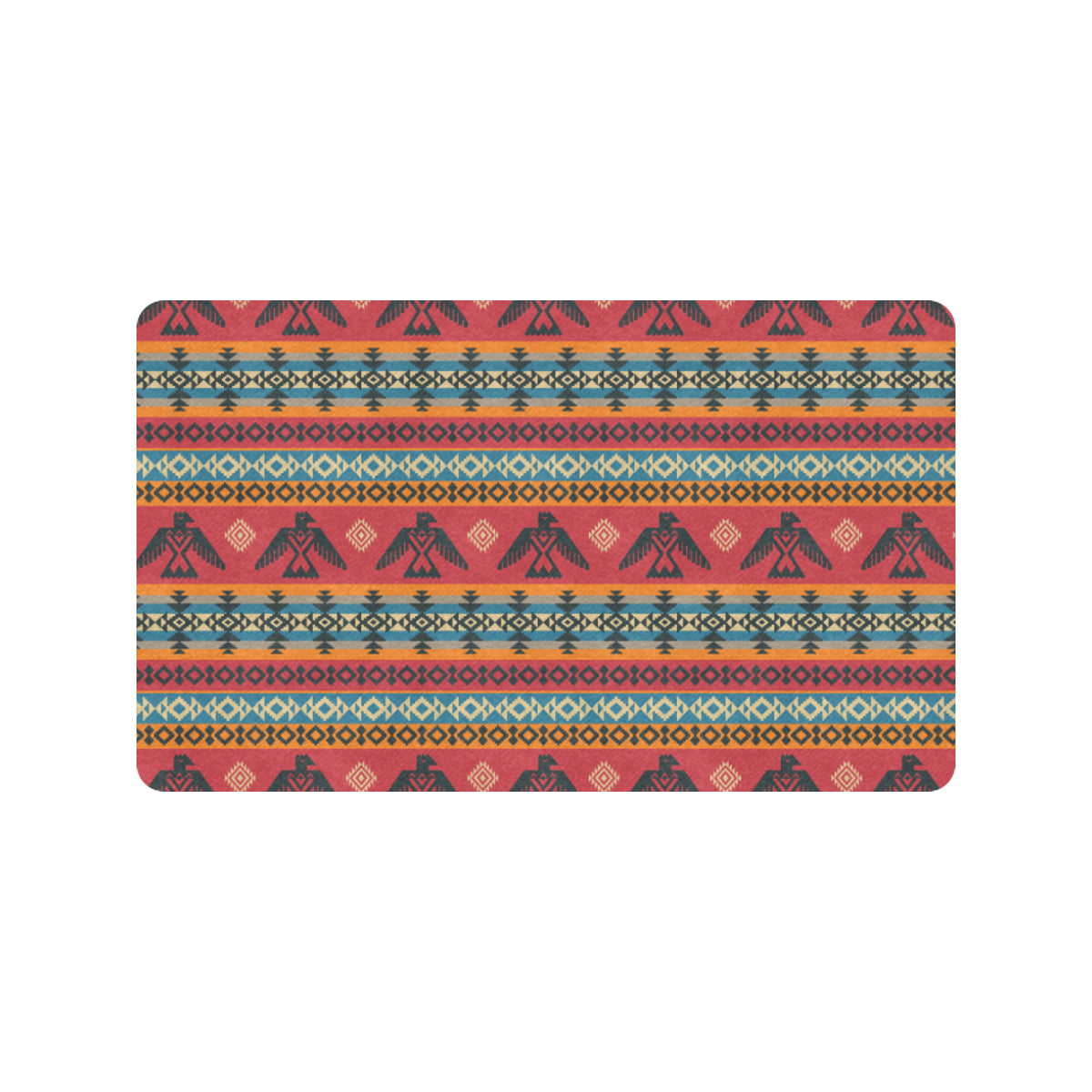 Eagles Native American Design Rubber Doormat