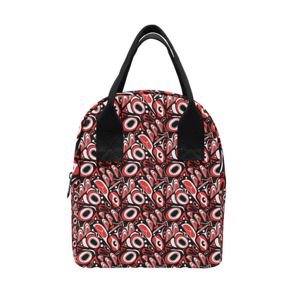 Totem Pole Texture Design Insulated Lunch Bag