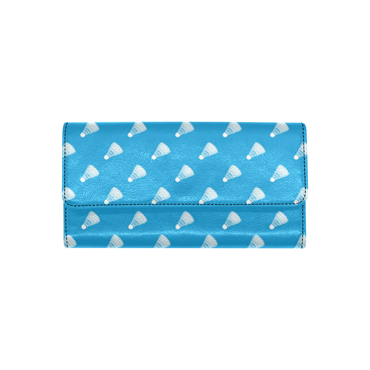 Badminton Ball Pattern Print Design 08 Women's Trifold Wallet