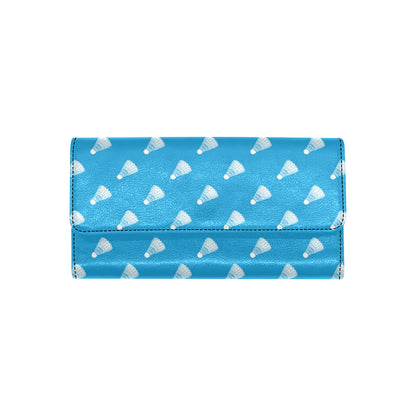 Badminton Ball Pattern Print Design 08 Women's Trifold Wallet