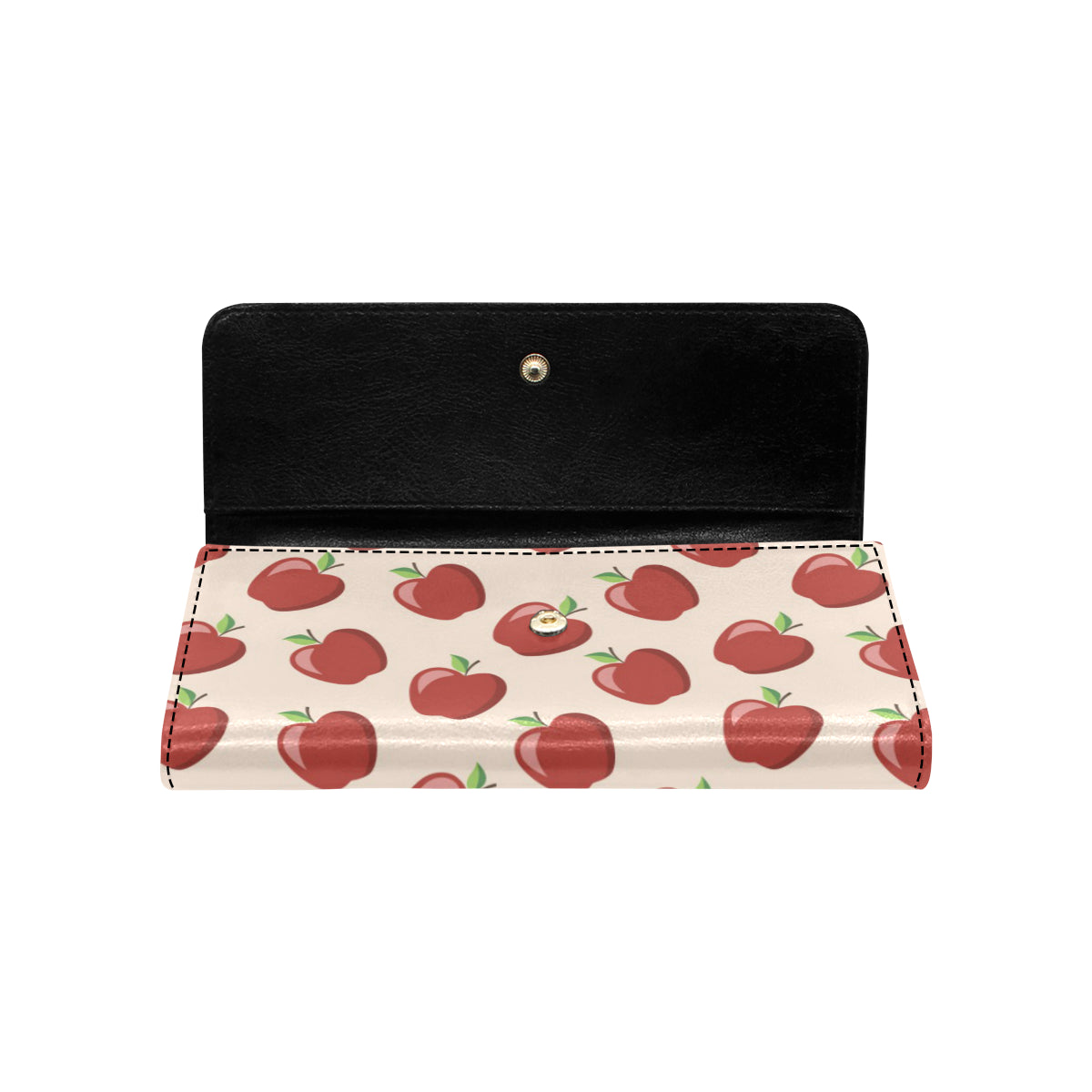 Apple Pattern Print Design AP01 Women's Trifold Wallet