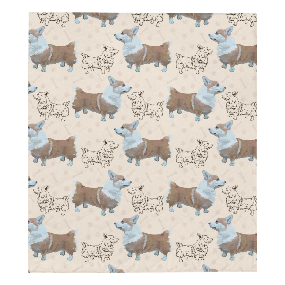 Pembroke Welsh Corgis Pattern Print Design A03 Premium Quilt