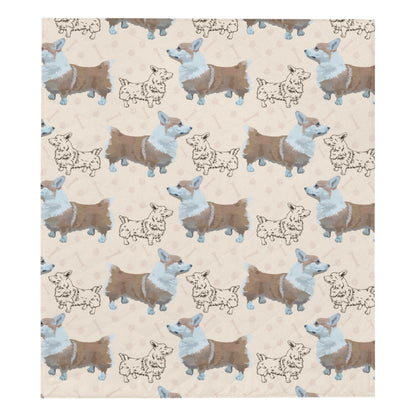 Pembroke Welsh Corgis Pattern Print Design A03 Premium Quilt