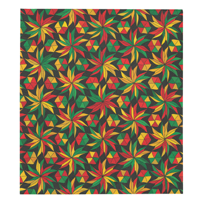 Rastafarian Pattern Print Design A03 Premium Quilt