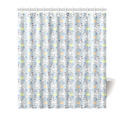 Maltese Pattern Print Design 04 Shower Curtain