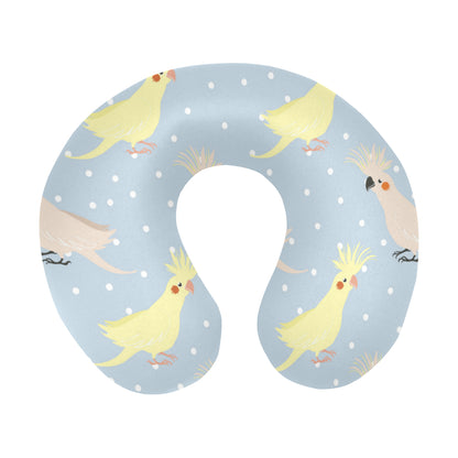 Cockatiel Pattern Print Design 03 U-Shaped Travel Neck Pillow