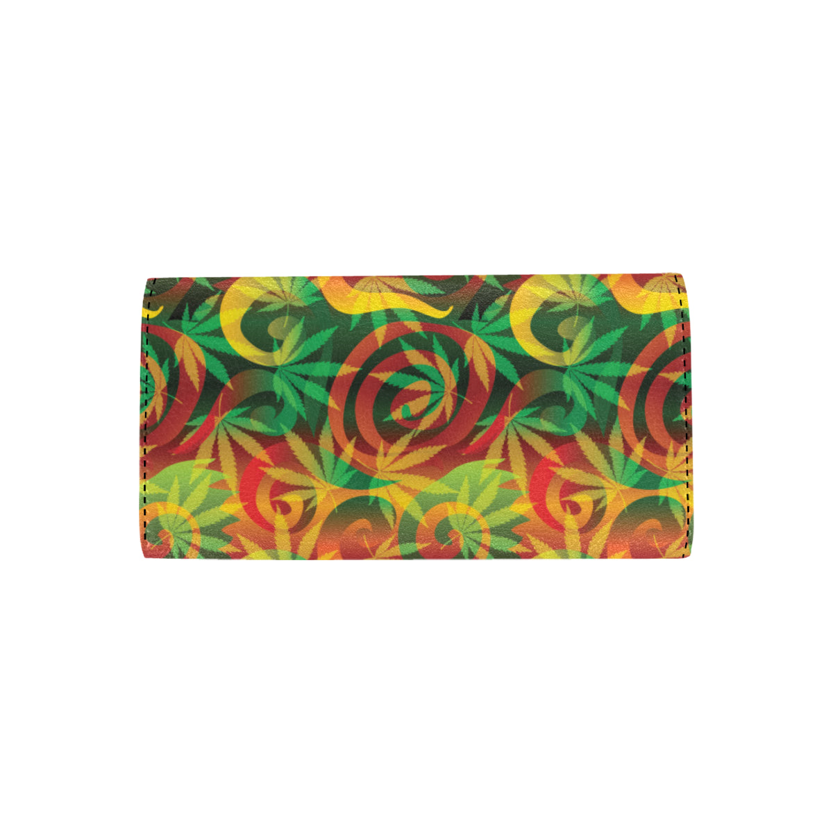 Rastafarian Pattern Print Design A01 Women's Trifold Wallet