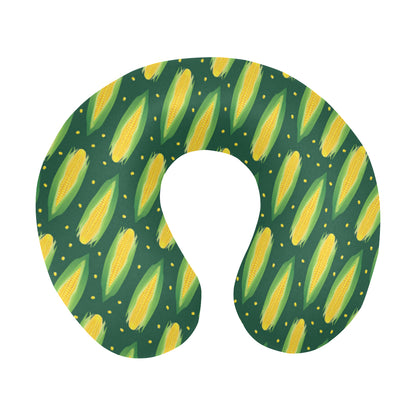 Corn Pattern Print Design 03 U-Shaped Travel Neck Pillow