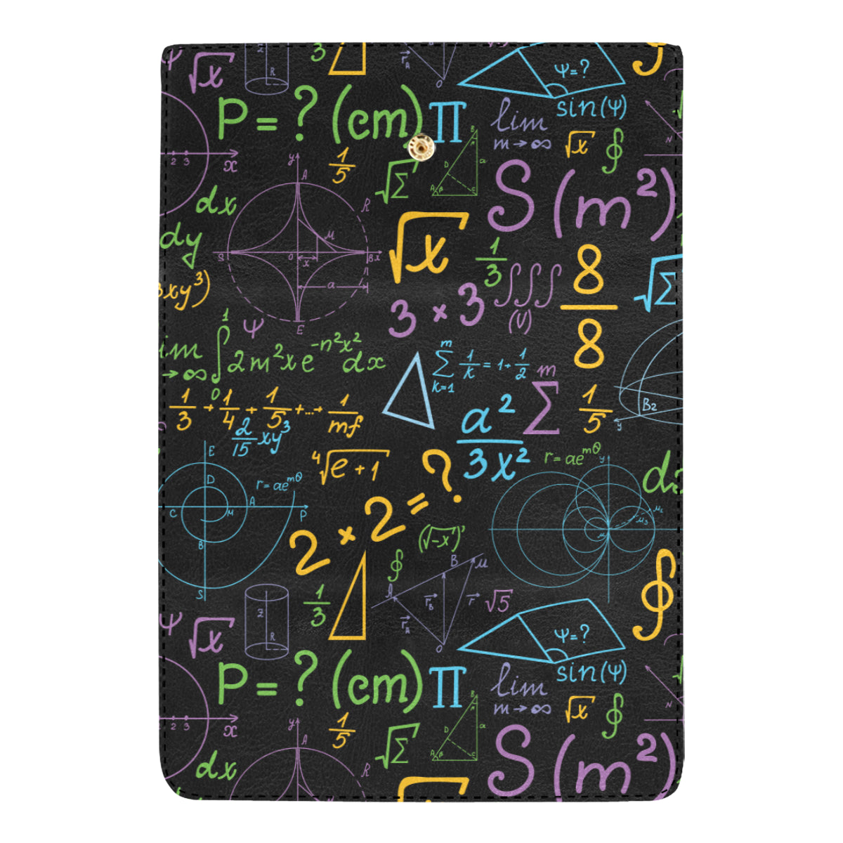Math Pattern Print Design 03 Women's Trifold Wallet