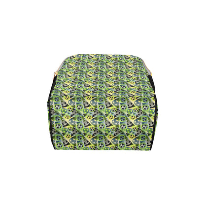 Soccer Ball Themed Print Pattern Diaper Bag Backpack