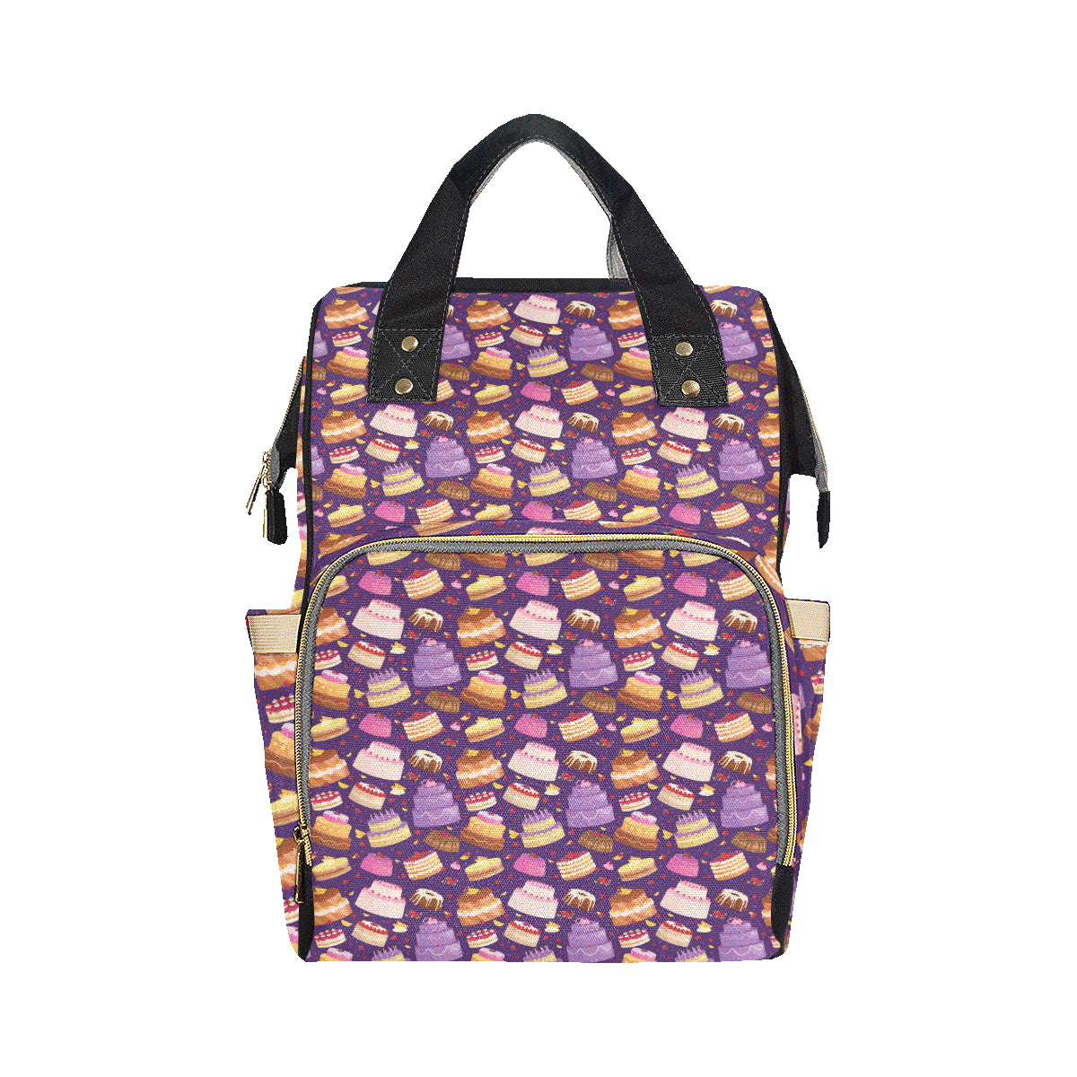 Cake Pattern Print Design 05 Diaper Bag Backpack