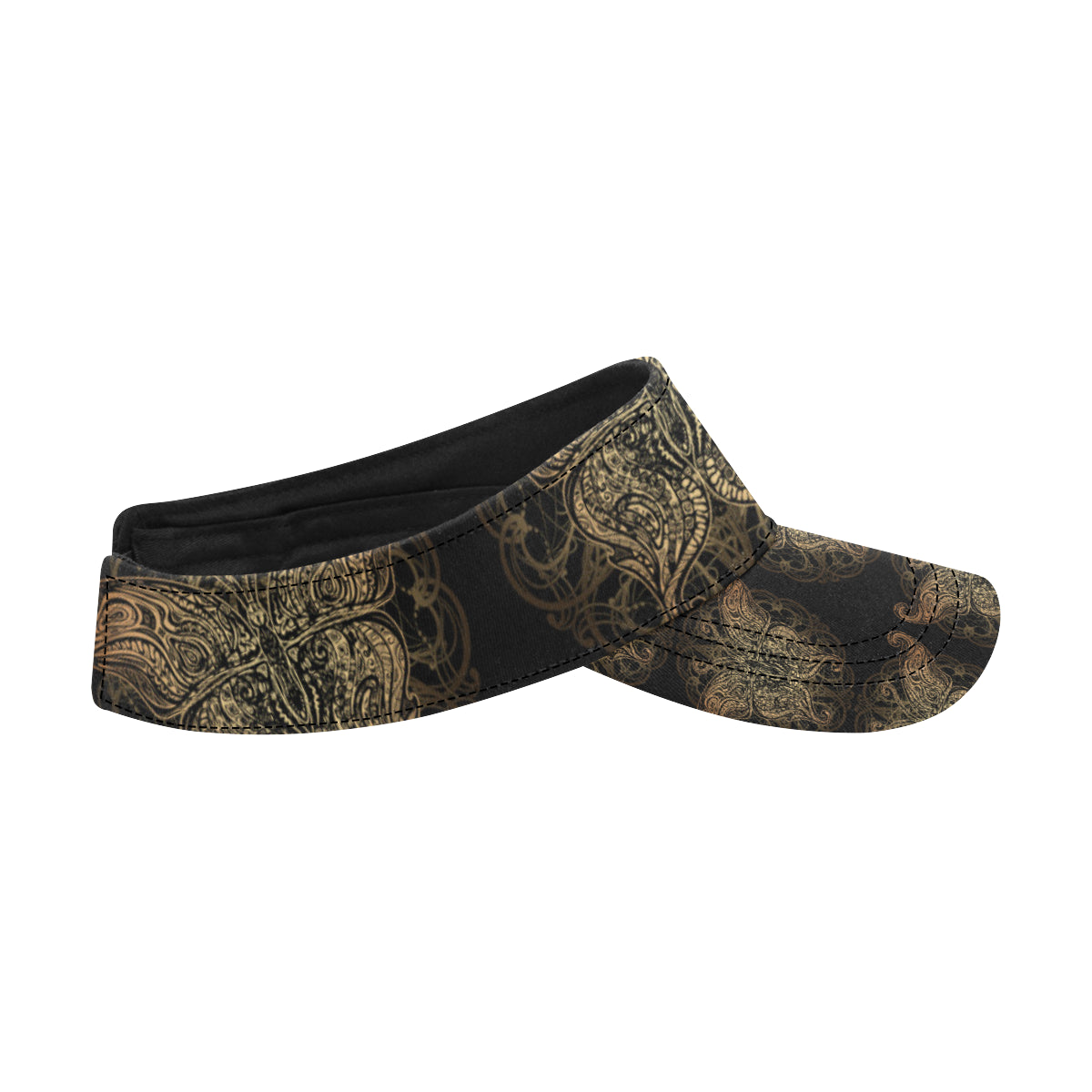 Gold Butterfly Ornamental Unisex Sun Visor