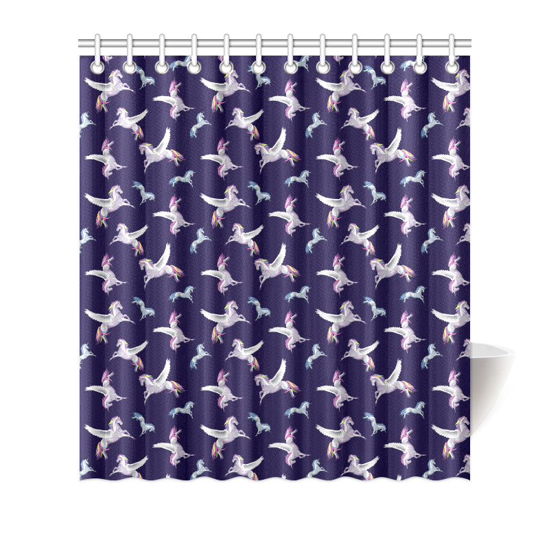 Pegasus Pattern Print Design 02 Shower Curtain