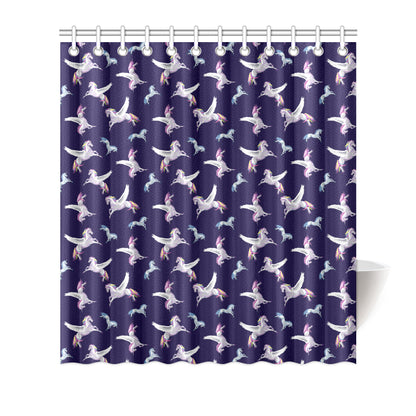 Pegasus Pattern Print Design 02 Shower Curtain