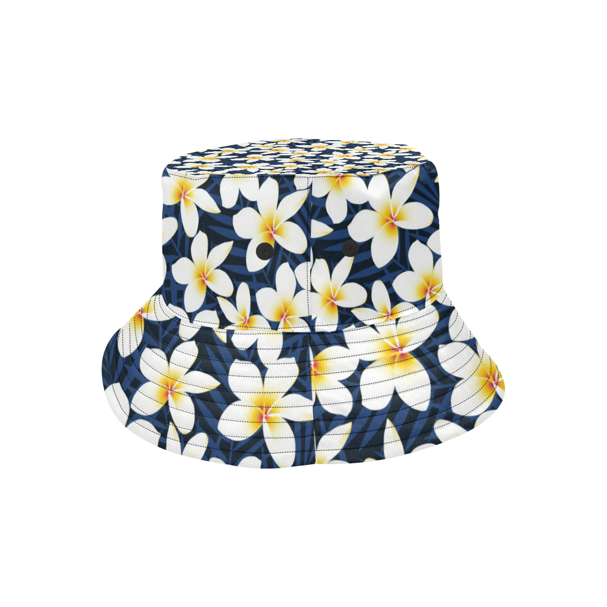 Plumeria Pattern Print Design PM026 Unisex Bucket Hat
