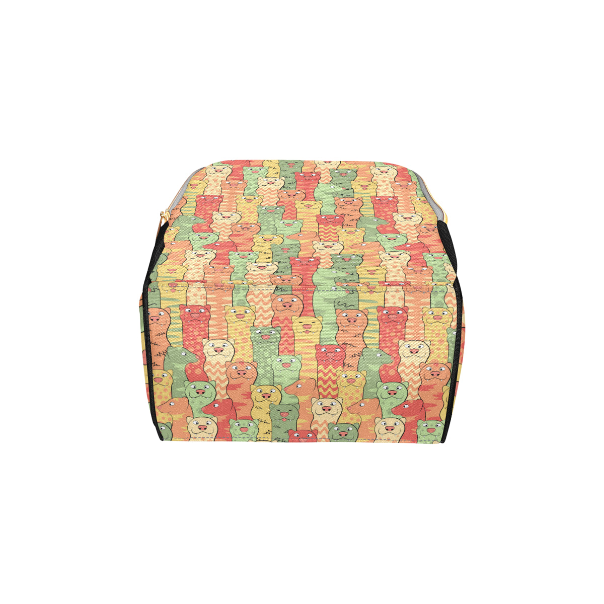 Ferret Pattern Print Design 01 Diaper Bag Backpack