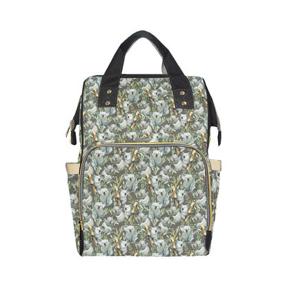 Koala Pattern Design Print Diaper Bag Backpack