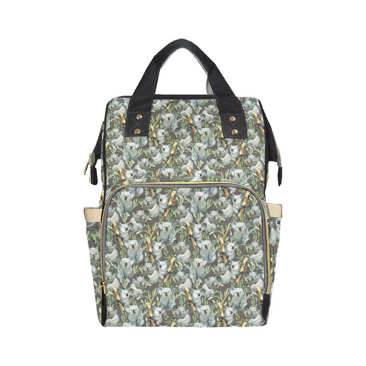 Koala Pattern Design Print Diaper Bag Backpack