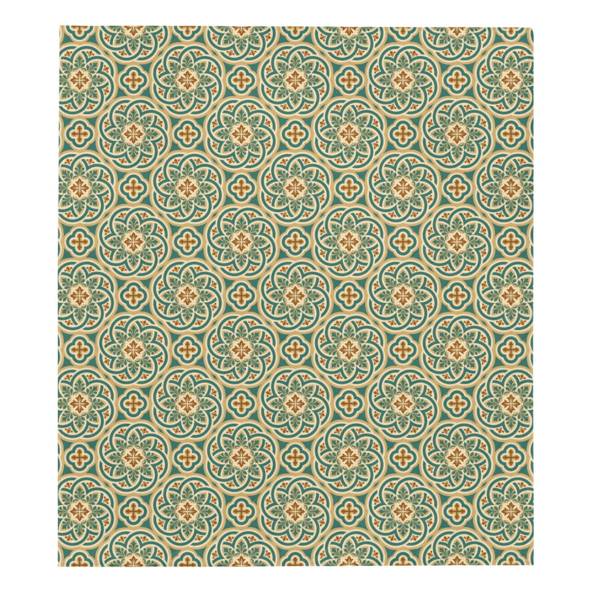 Cross Pattern Print Design 01 Premium Quilt
