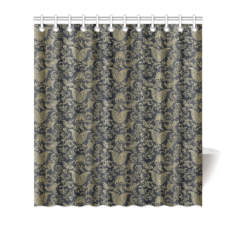 Brocade Pattern Print Design 04 Shower Curtain