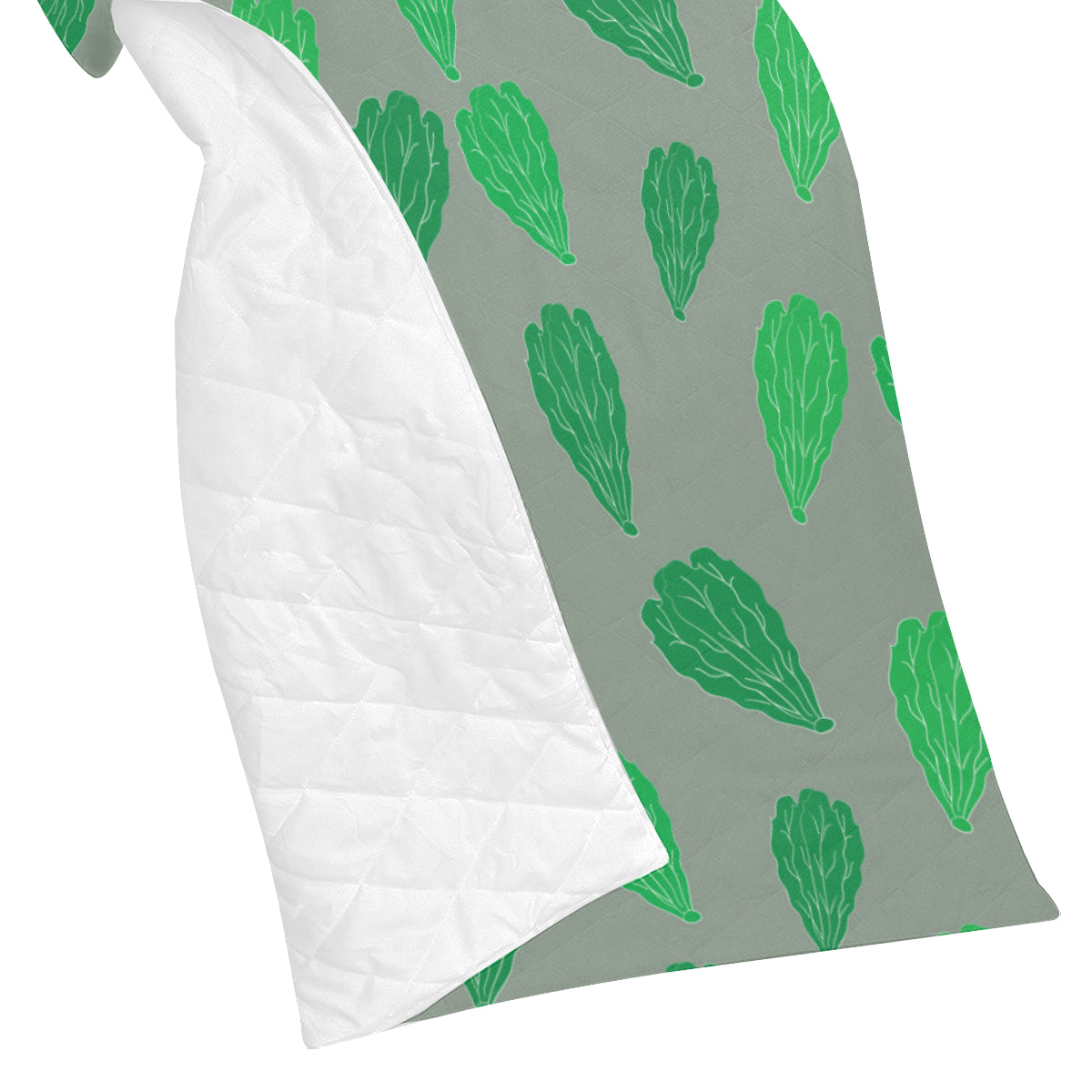 Lettuce Pattern Print Design 02 Premium Quilt