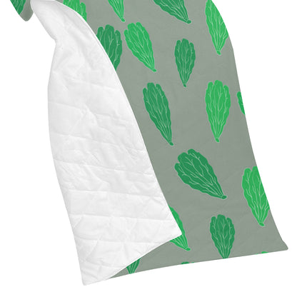 Lettuce Pattern Print Design 02 Premium Quilt