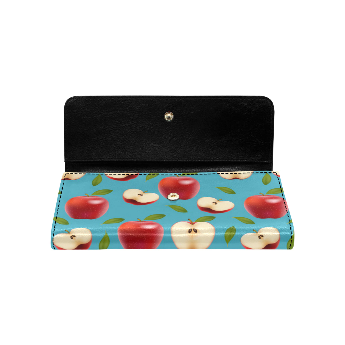 Apple Pattern Print Design AP012 Women's Trifold Wallet