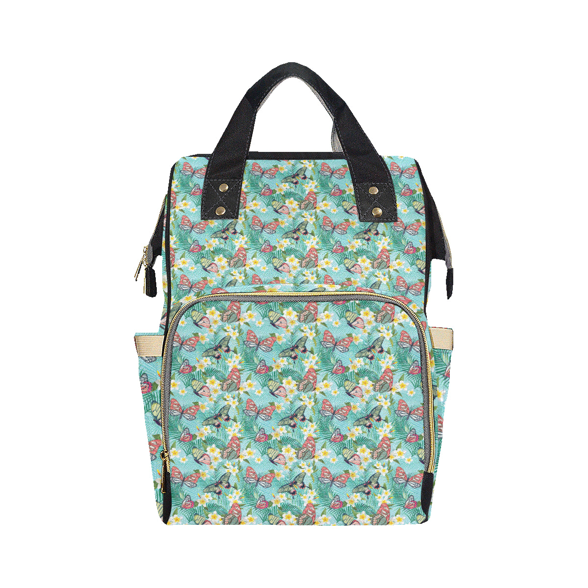 Butterfly Pattern Print Design 09 Diaper Bag Backpack