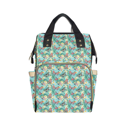 Butterfly Pattern Print Design 09 Diaper Bag Backpack