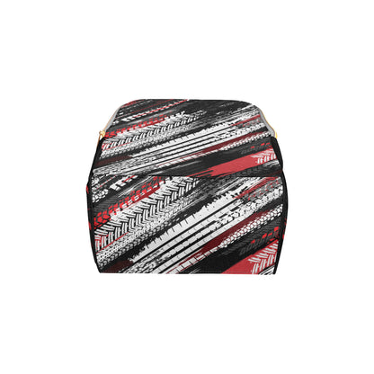 Racing Pattern Print Design A03 Diaper Bag Backpack