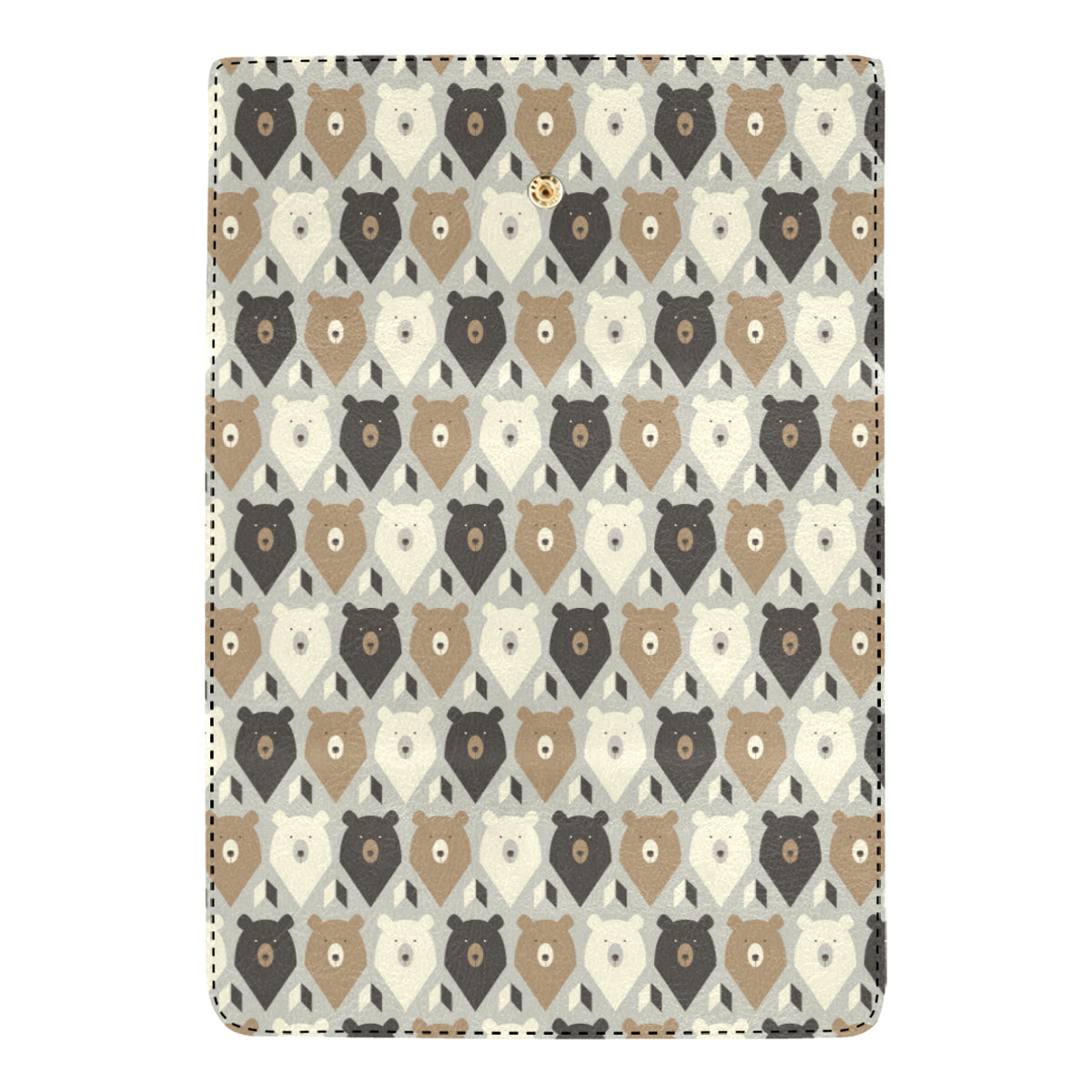Bear Pattern Print Design 04 Women's Trifold Wallet