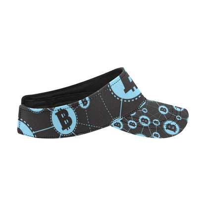 Cryptocurrency Pattern Print Design 02 Unisex Sun Visor