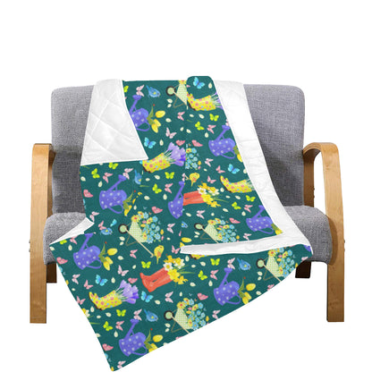 Gardening Pattern Print Design G08 Premium Quilt