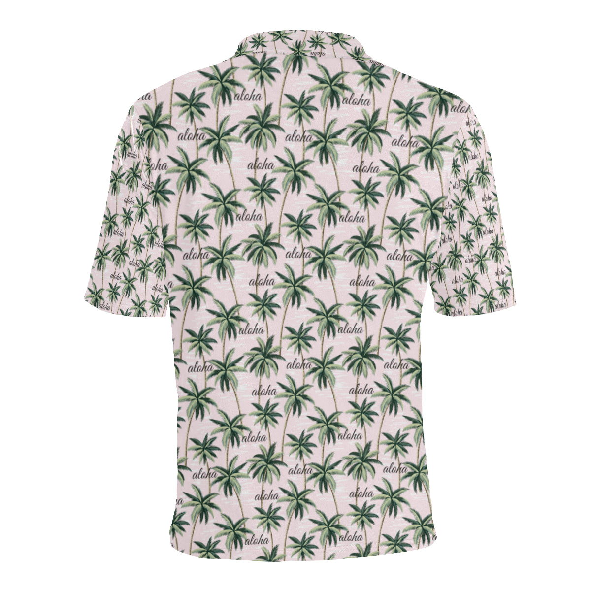 Aloha Beach Pattern Design Themed Print Men Polo Shirt