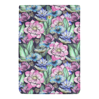 Water Lily Pattern Print Design WL07 Women's Trifold Wallet