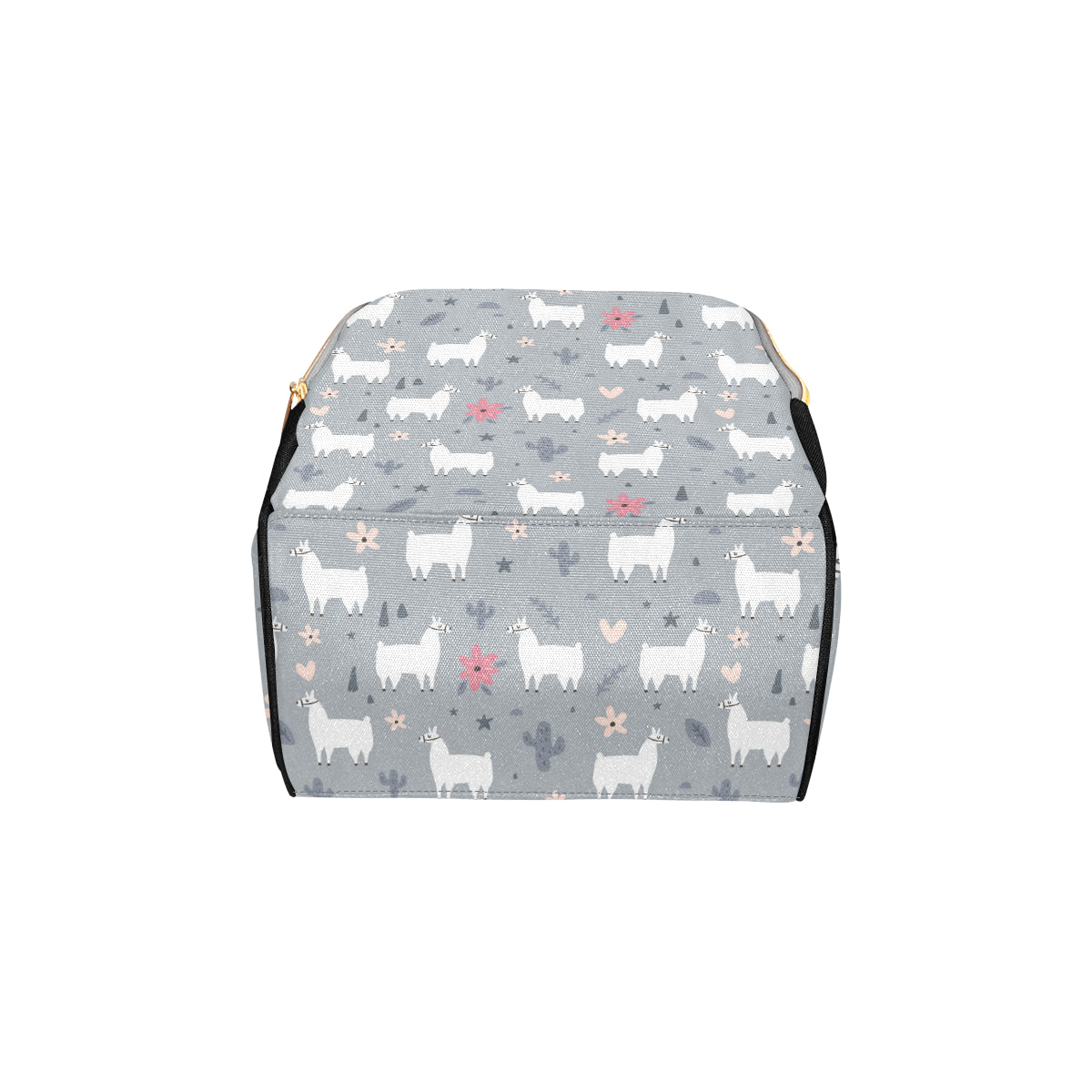 Llama Pattern Print Design 010 Diaper Bag Backpack