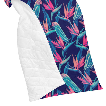 Tropical Flower Pattern Print Design TF024 Premium Quilt