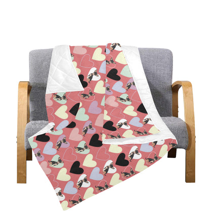 Chihuahua Pattern Print Design 01 Premium Quilt
