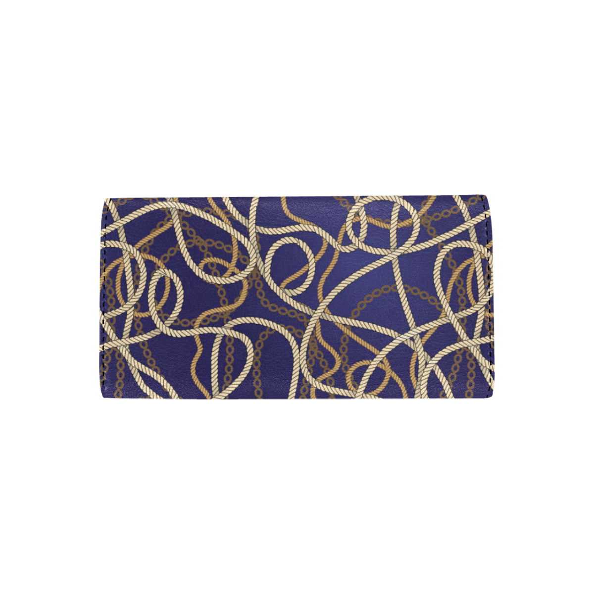 Rope Pattern Print Design A01 Women's Trifold Wallet